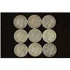 Image 1 : 9 ASSORTED 1940'S MERCURY DIMES