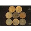 Image 2 : 8 ASSORTED 1901-1919 CANADA LARGE CENTS