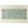 Image 2 : 1864 CONFEDERATE STATES OF AMERICA $5 UNC