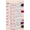 Image 3 : Jacqueline Kennedy Oleg Cassini Workroom Ledger with Fabric Samples