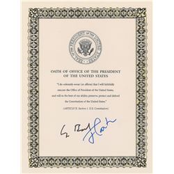 George Bush and Jimmy Carter Signed Print