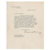 Image 1 : Warren G. Harding Typed Letter Signed