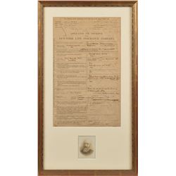 Benjamin Harrison Autograph Document Signed