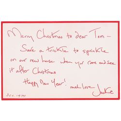 Jacqueline Kennedy Autograph Note Signed