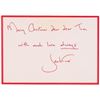 Image 1 : Jacqueline Kennedy Autograph Note Signed