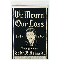 John F. Kennedy Mourning Banner