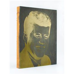 John F. Kennedy Photoengraver's Plate