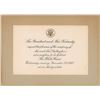 Image 1 : John and Jacqueline Kennedy Reception Invitation