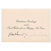 Image 1 : Jacqueline Kennedy Signed Christmas Card