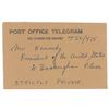 Image 3 : John F. Kennedy Telegram on World Peace