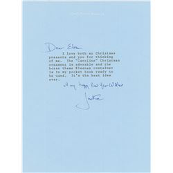 Jacqueline Kennedy Typed Letter Signed
