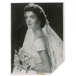 Jacqueline Kennedy Original Wedding Photograph
