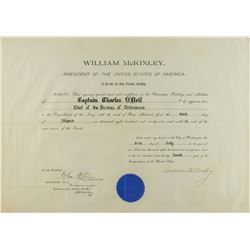 William McKinley Document Signed
