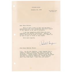 Richard Nixon Typed Letter Signed