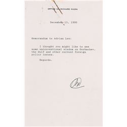 Richard Nixon Typed Letter Signed