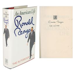 Ronald Reagan Signed Book