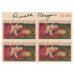 Ronald Reagan Signed Stamps