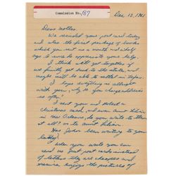 Lee Harvey Oswald Autograph Letter Signed