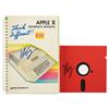Image 1 : Apple: Steve Wozniak Signed Manual and Floppy Disk