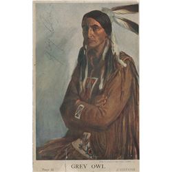 Grey Owl Signed Booklet