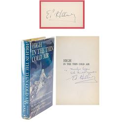 Edmund Hillary Signed Book