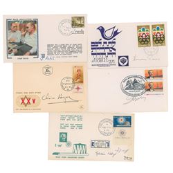 Israeli Leaders Signed First Day Covers