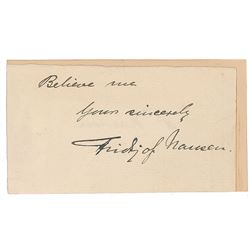 Fridtjof Nansen Signature