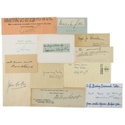 Nobel Peace Prize Winners Signatures