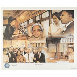 Rosa Parks Signed Lithograph