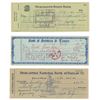 Image 1 : Jack Ruby Group of (3) Signed Checks