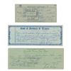 Image 1 : Jack Ruby Group of (3) Signed Checks