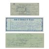 Image 1 : Jack Ruby Group of (3) Signed Checks