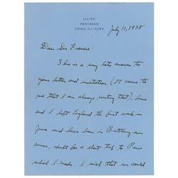 Charles Lindbergh Autograph Letter Signed