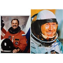 Cosmonauts: Leonov and Usachov Signed Photographs