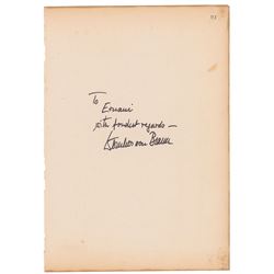 Wernher von Braun Signature