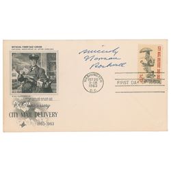 Norman Rockwell Signed First Day Cover