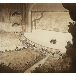 Theater stage production background from the Betty Boop cartoon Silly Scandals