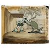 Image 1 : Popeye and Donkey production cel and production background from Let's You and Him Fight