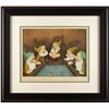 Image 2 : Bashful, Happy, Doc, Sneezy, and Sleepy production cels from Snow White and the Seven Dwarfs