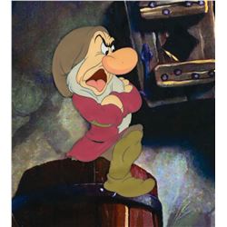 Grumpy production cel from Snow White and the Seven Dwarfs