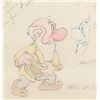 Image 2 : Grumpy model drawing from Snow White and the Seven Dwarfs signed by Marc Davis