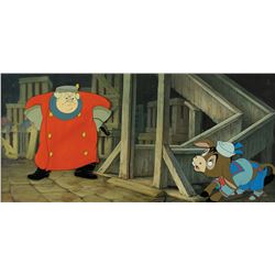 Coachman and donkey mini-pan key master background set-up from Pinocchio