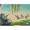 Image 1 : Satyrs and unicorns concept storyboard artwork from Fantasia