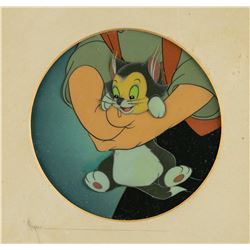 Figaro and Geppetto production cel from Pinocchio