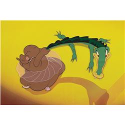 Ben Ali Gator and Hyacinth Hippo production cel from Fantasia