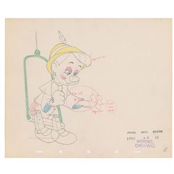 Pinocchio production drawing from Pinocchio