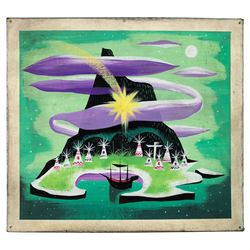 Mary Blair concept painting of Tinker Bell from Peter Pan