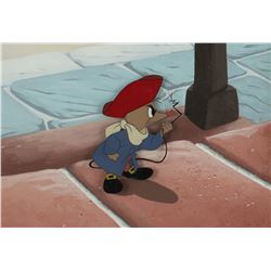 Amos production cel and custom background set-up from Ben and Me