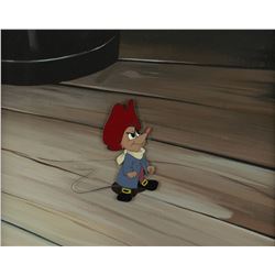 Amos production cel and custom background set-up from Ben and Me