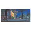 Image 1 : Eyvind Earle concept storyboard painting of Lady and Tramp from Lady and the Tramp